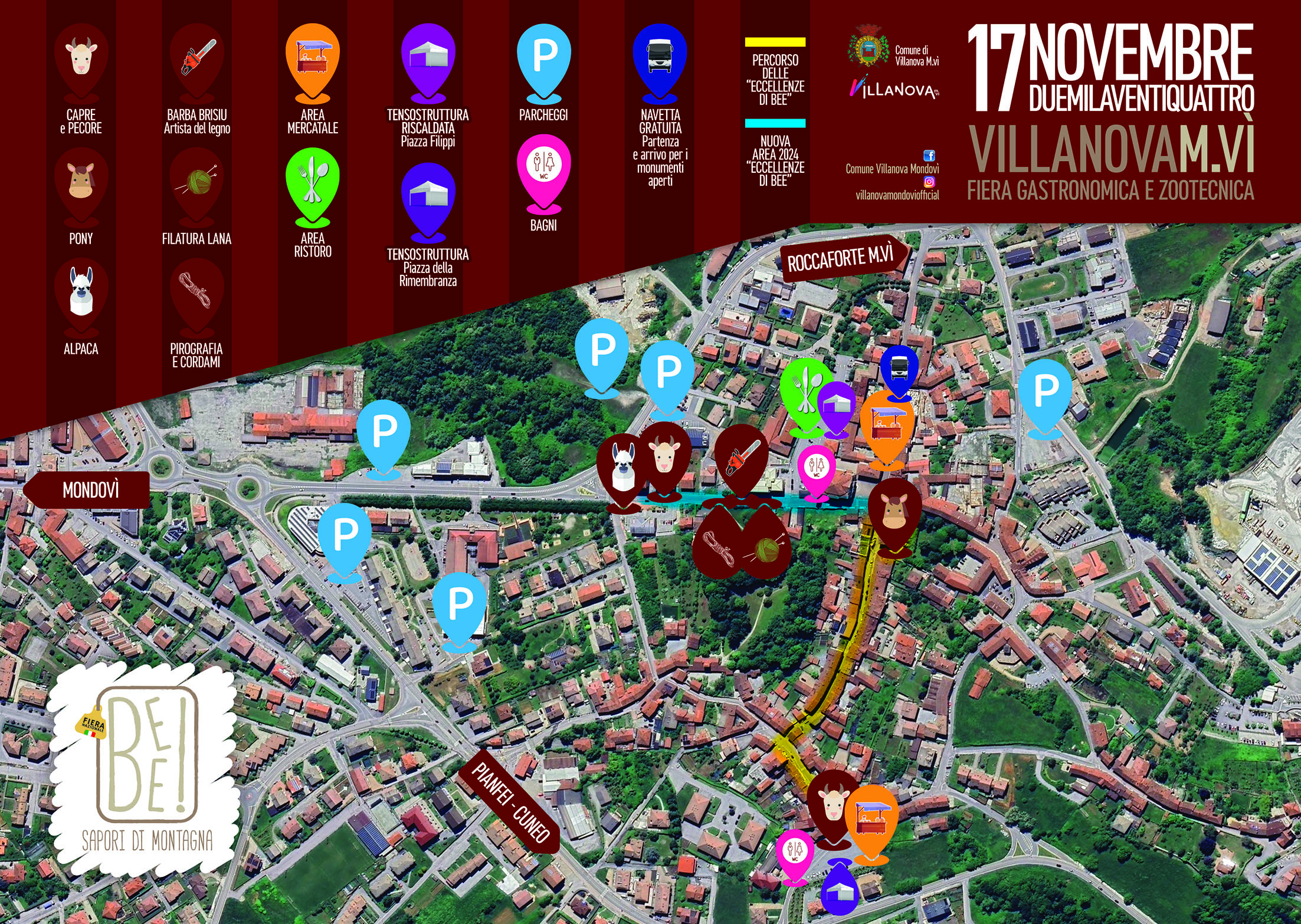 Mappa bee villanova 2024