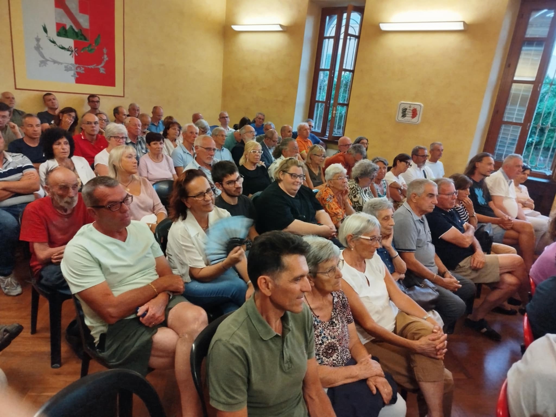 Il pubblico in sala a Magliano Alpi