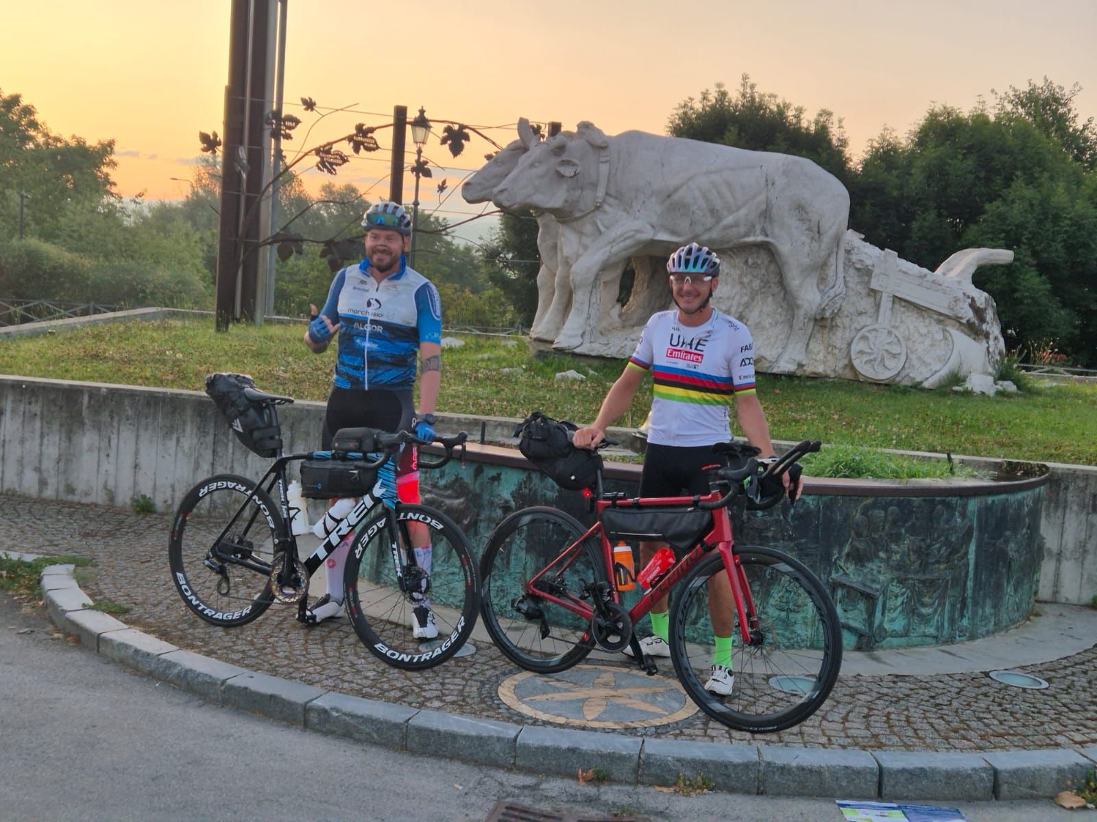 La foto in partenza da Carrù
