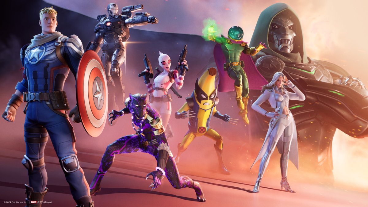 I supereroi Marvel nel videogioco Fortnite