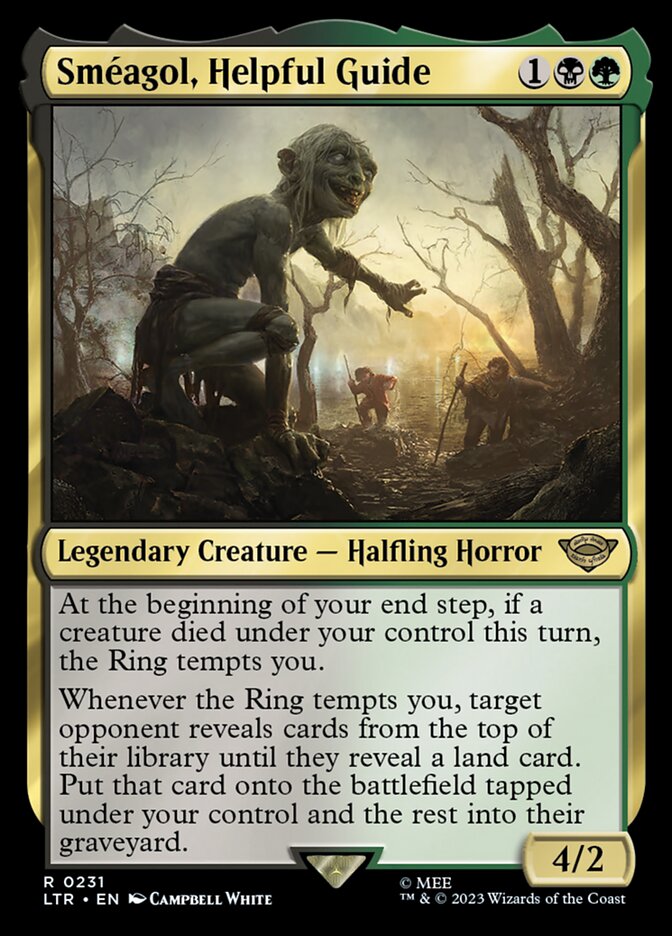 La carta di Gollum in MTG